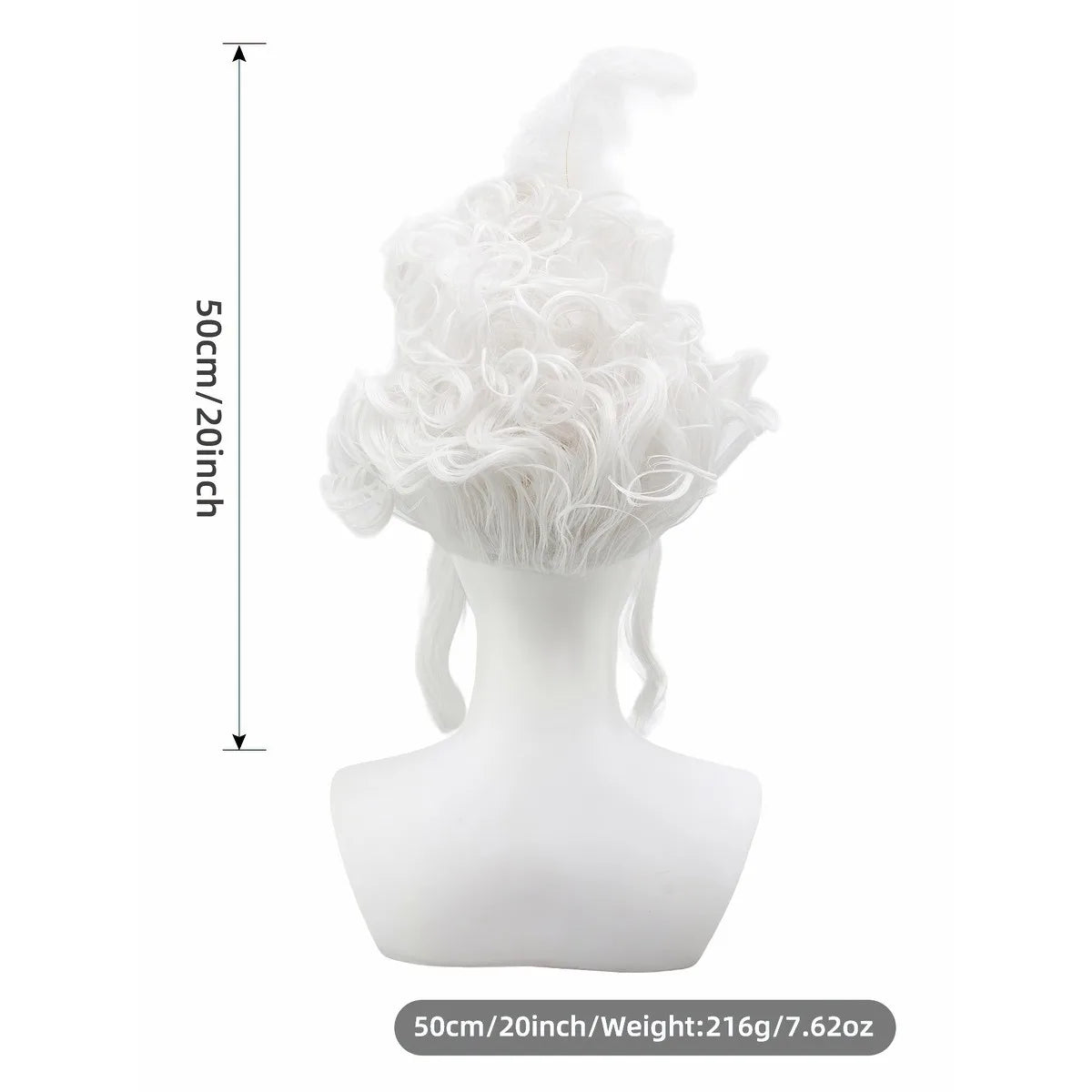 Peluca Rosa Esponjosa Plumas Flores