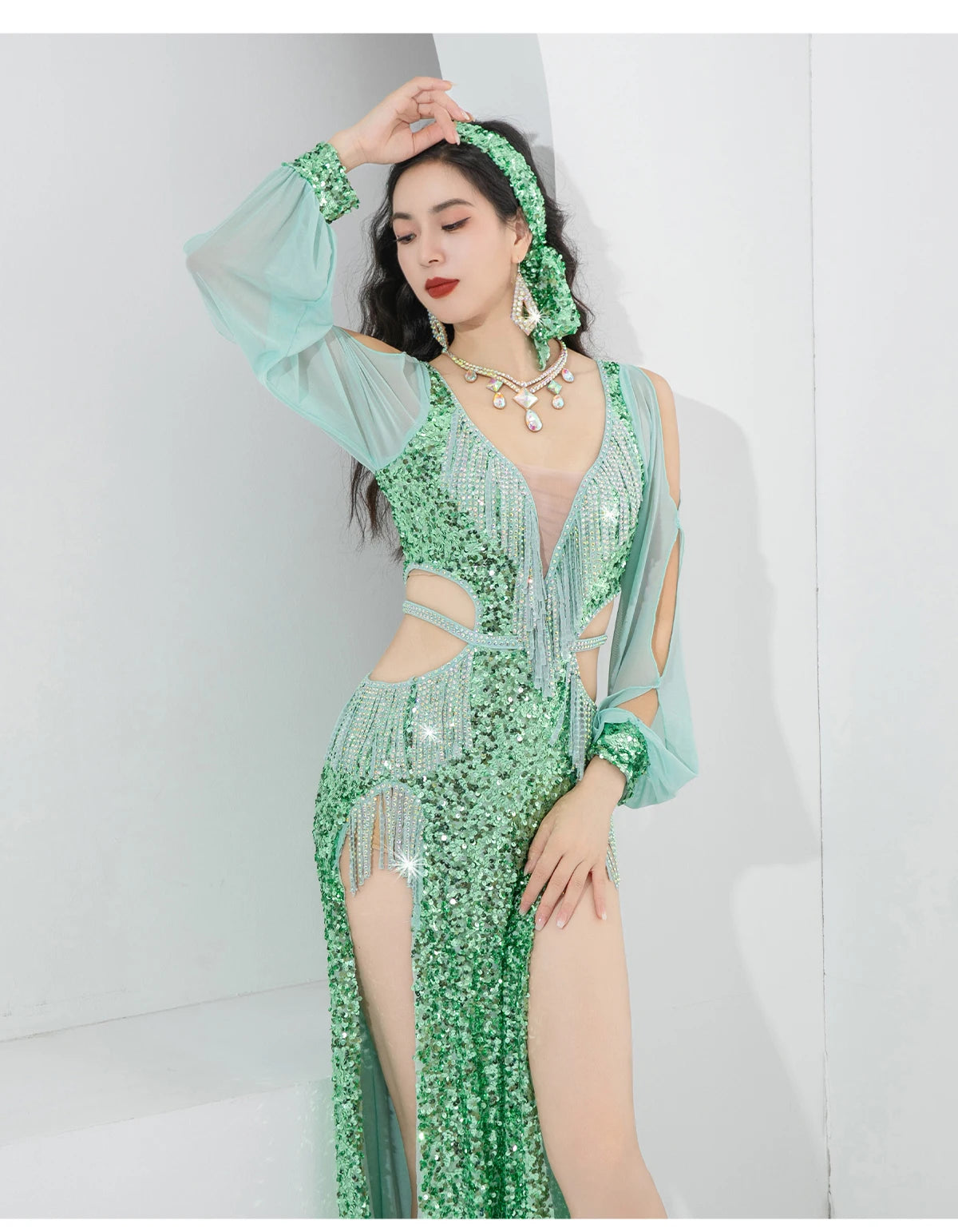 Vestido Danza Oriental Lentejuelas