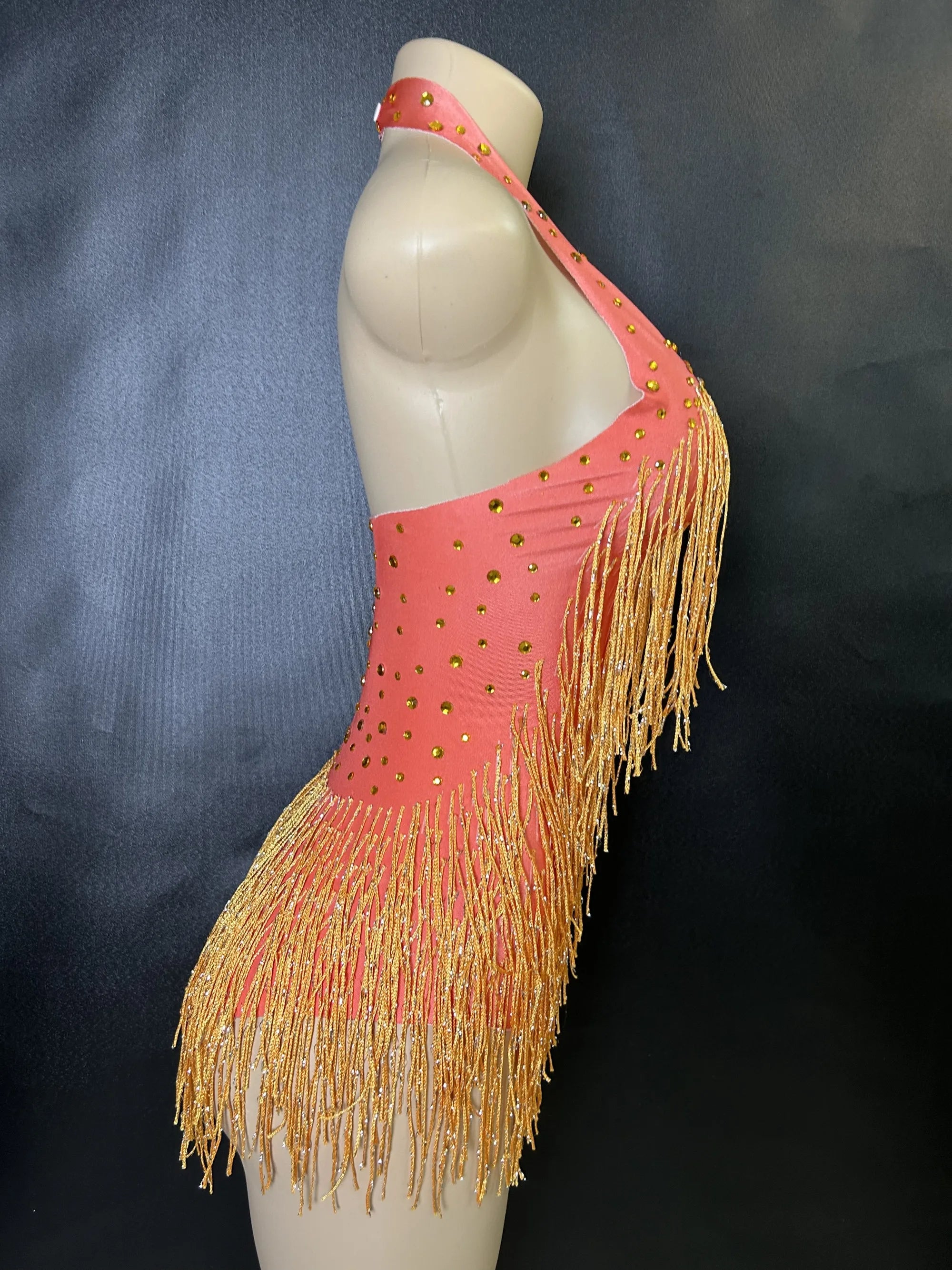 Bodysuit Flecos Pedrería Brillante