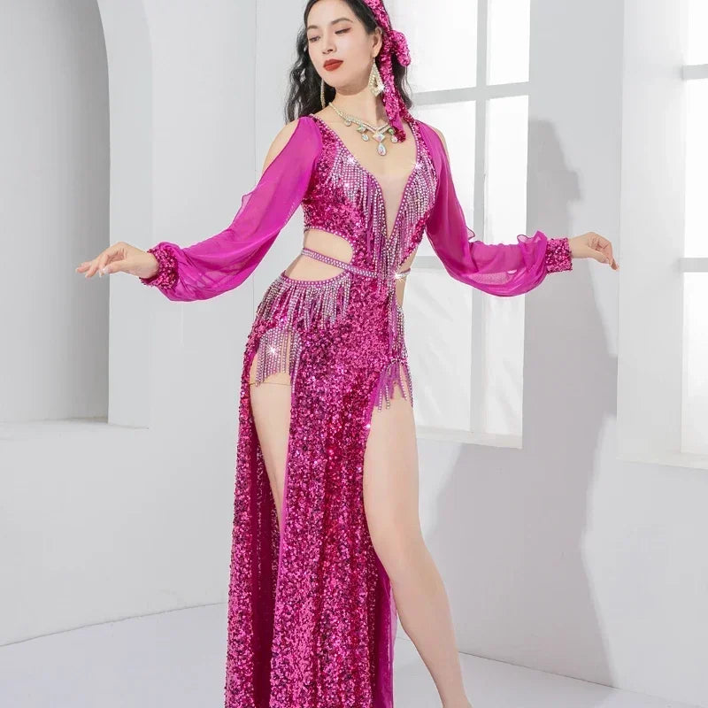 Vestido Danza Oriental Lentejuelas