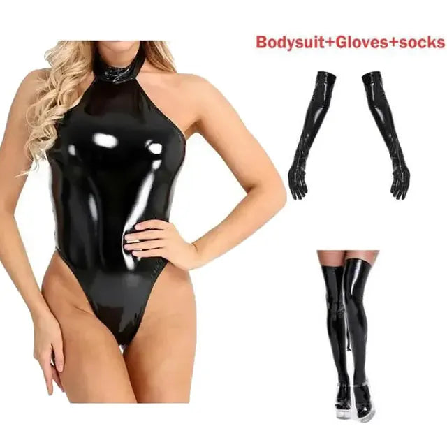 Catsuit Látex Completo Accesorios