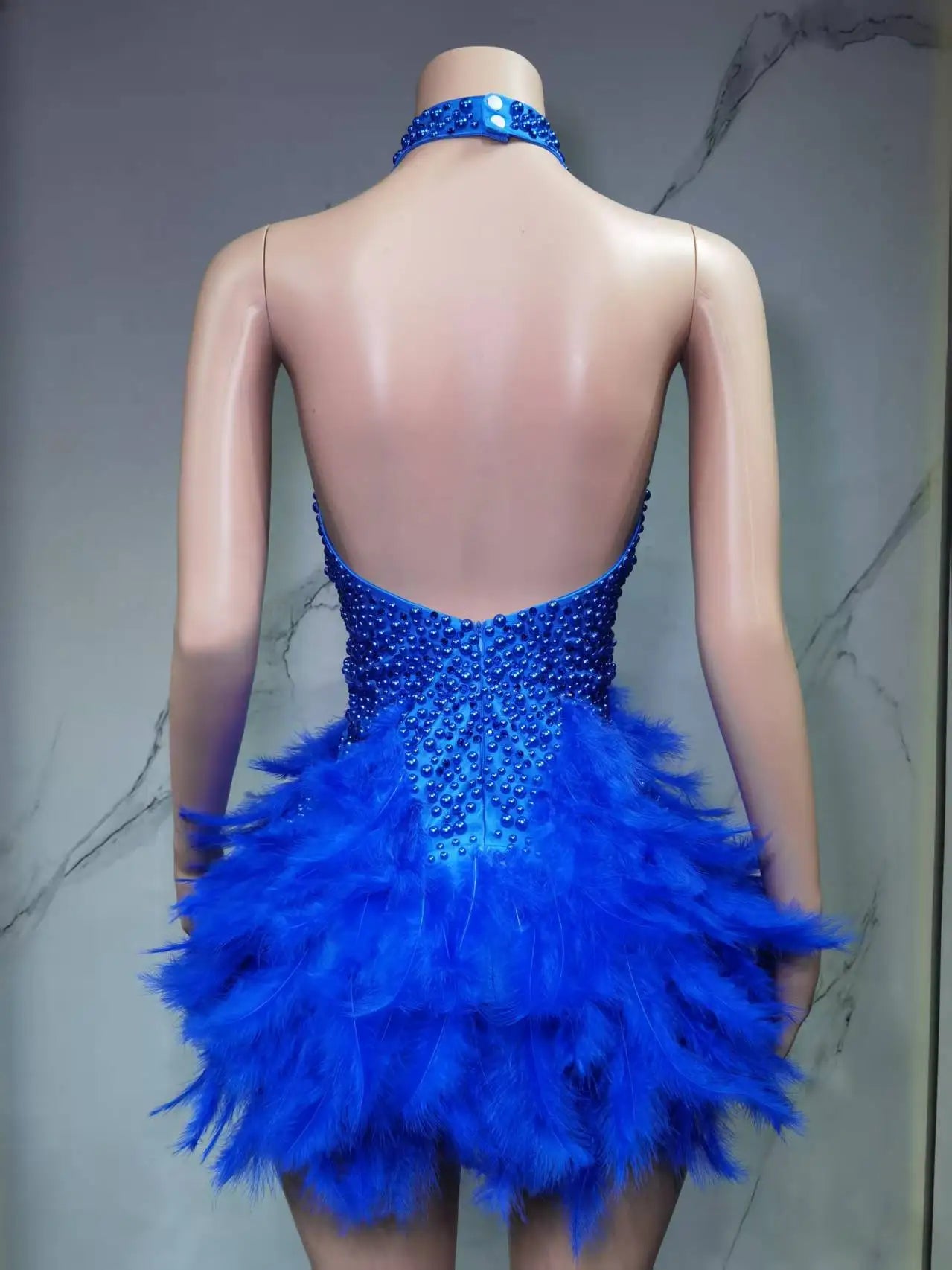 Vestido Danza Plumas