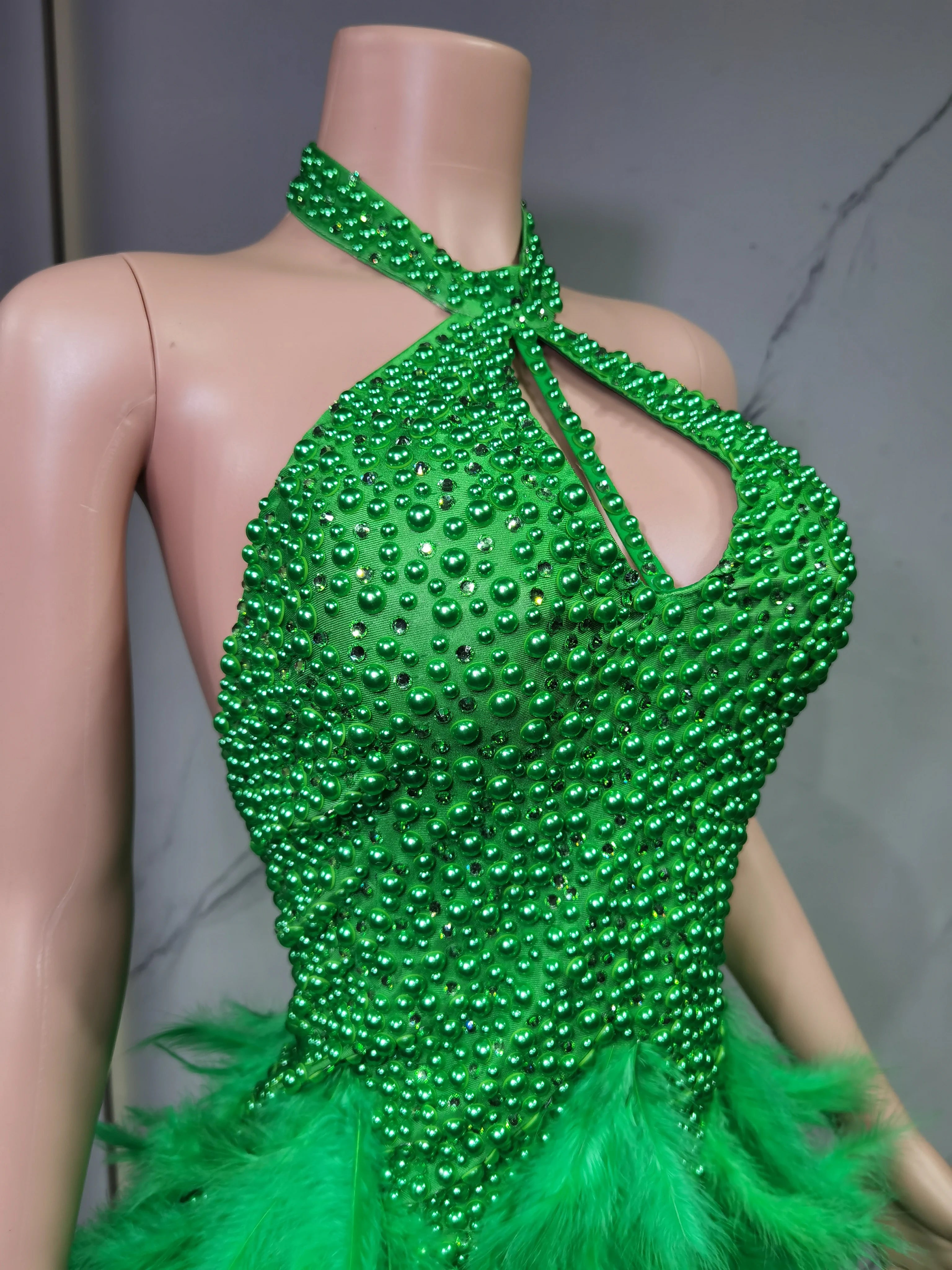 Vestido Danza Plumas