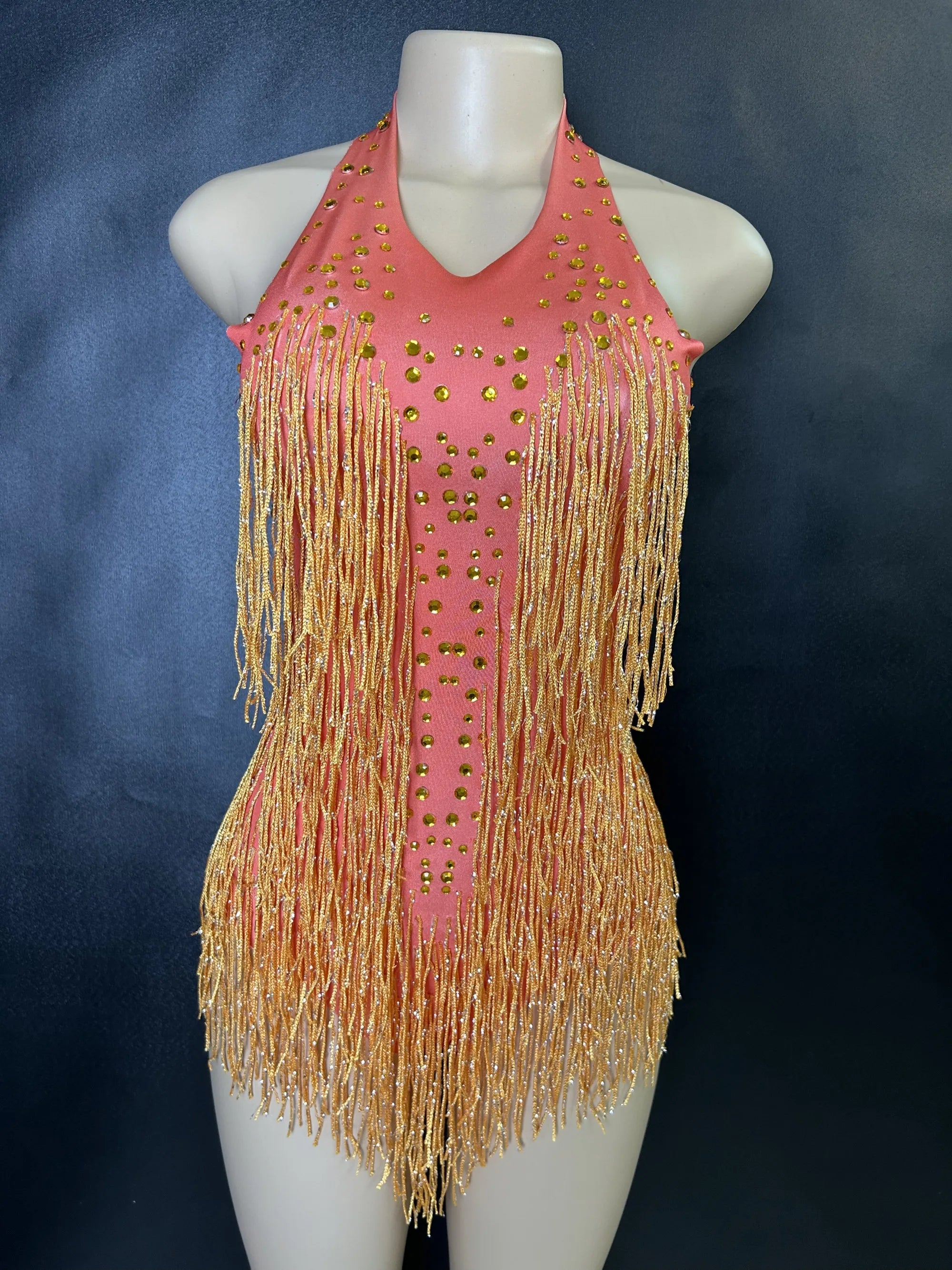 Bodysuit Flecos Pedrería Brillante