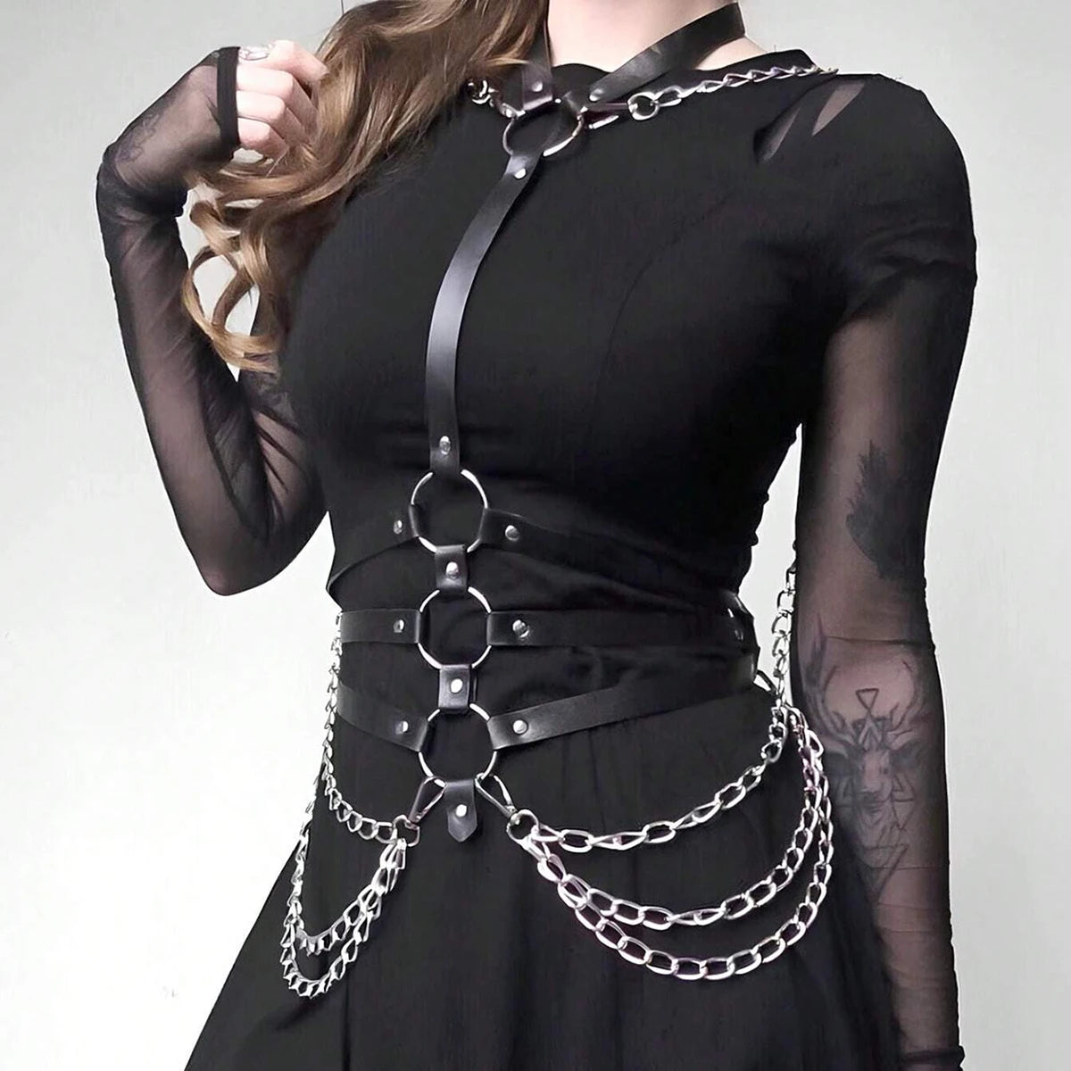 Cinturón Punk Cadenas