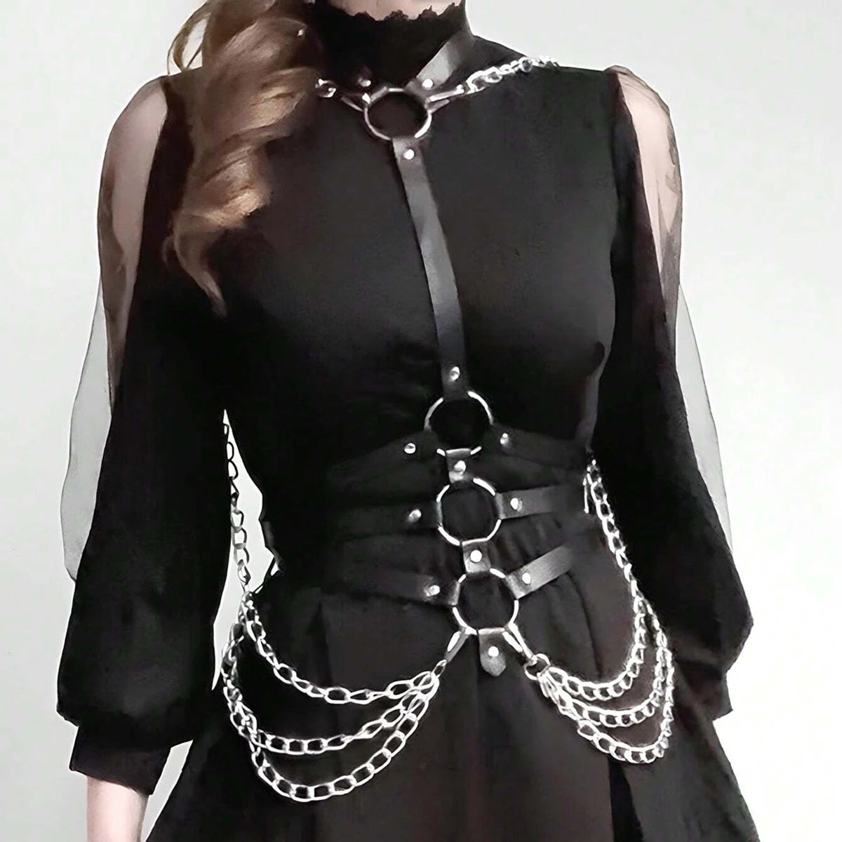 Cinturón Punk Cadenas