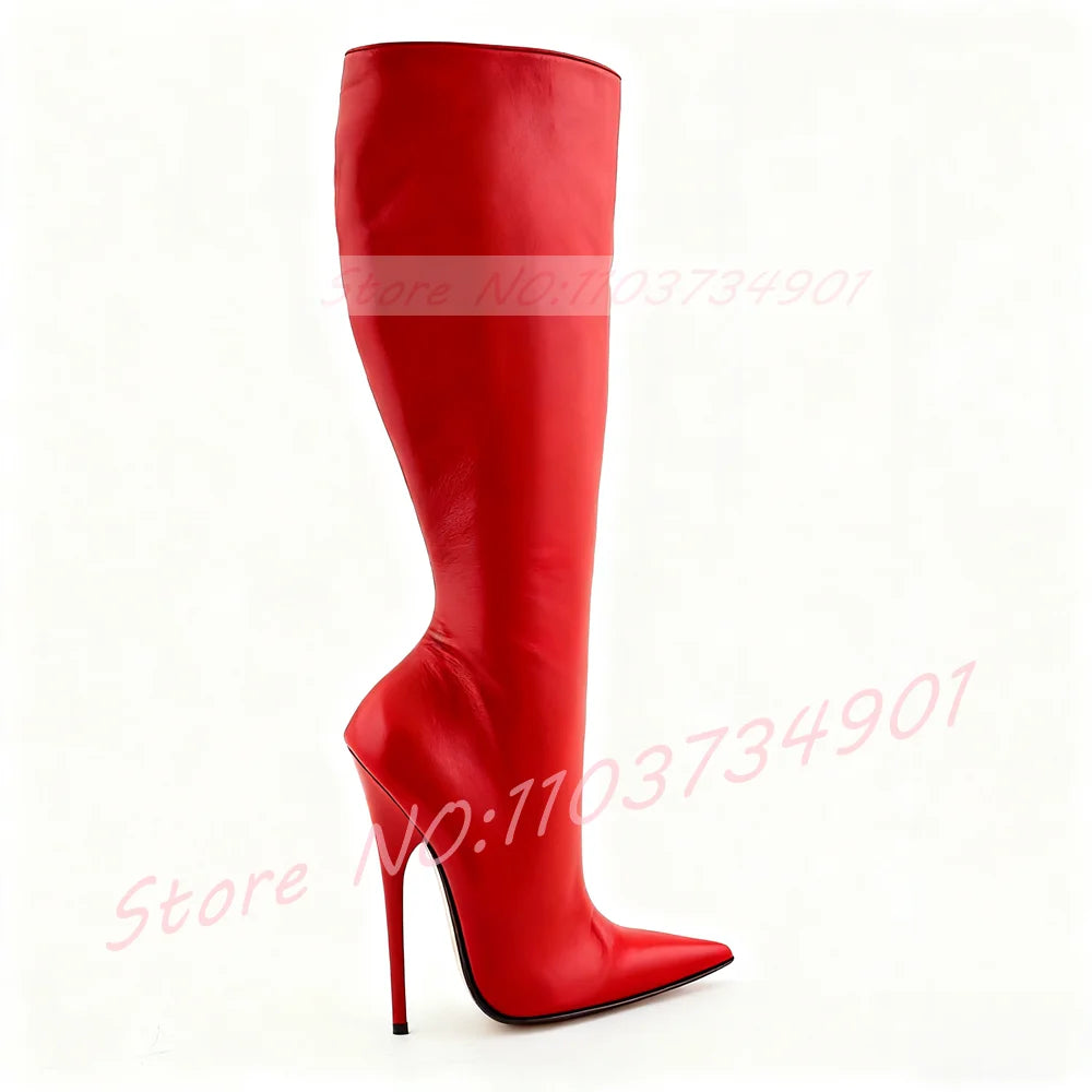 Botas Rojas Tacón Extremo 16cm