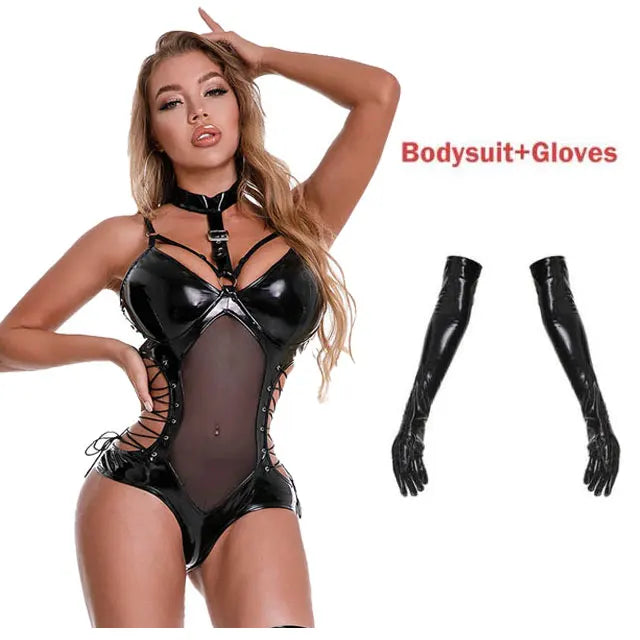 Catsuit Látex Completo Accesorios