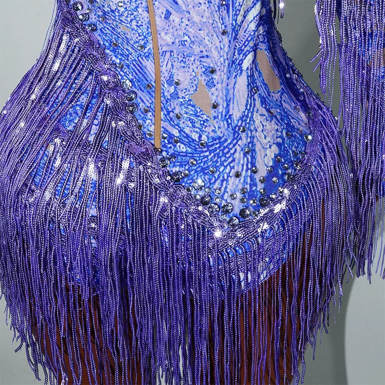 Bodysuit Leopardo Lentejuelas Flecos