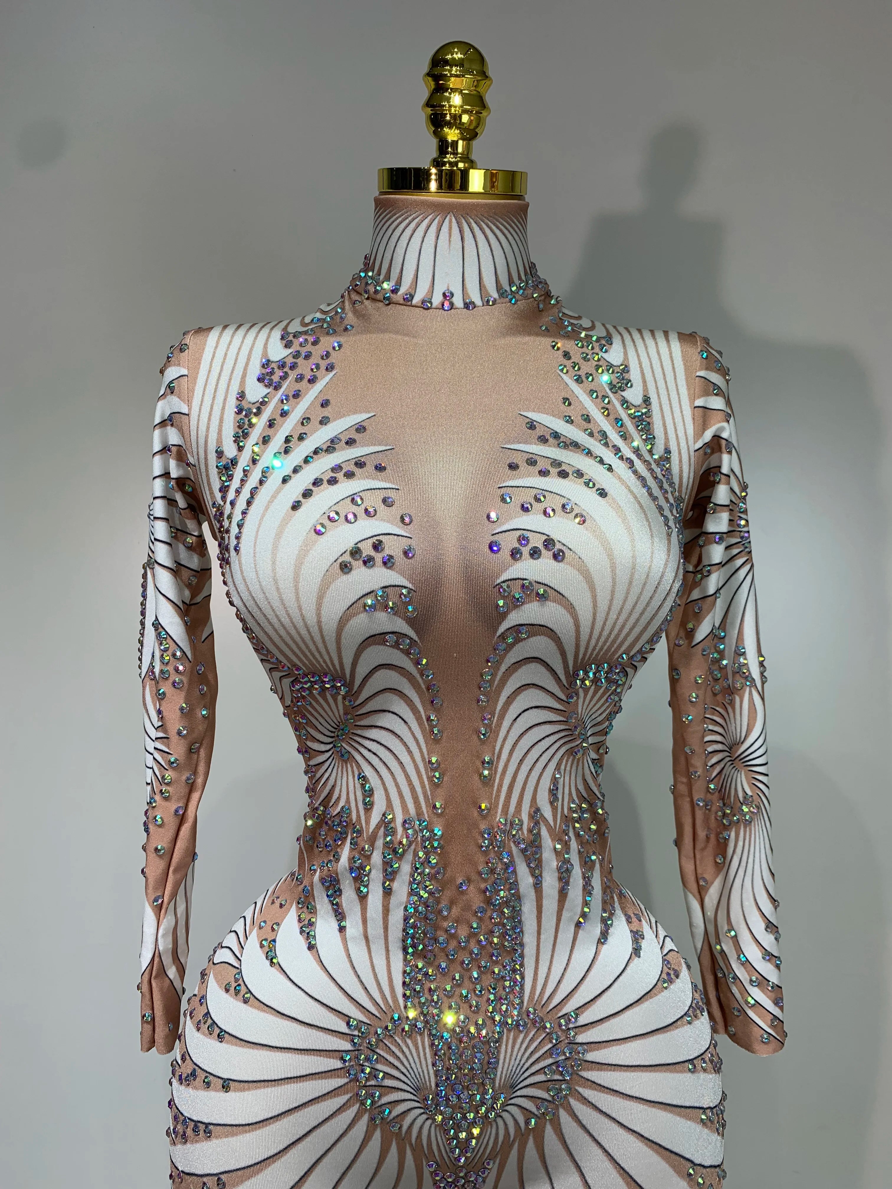 Jumpsuit Malla Diamantes Brillante