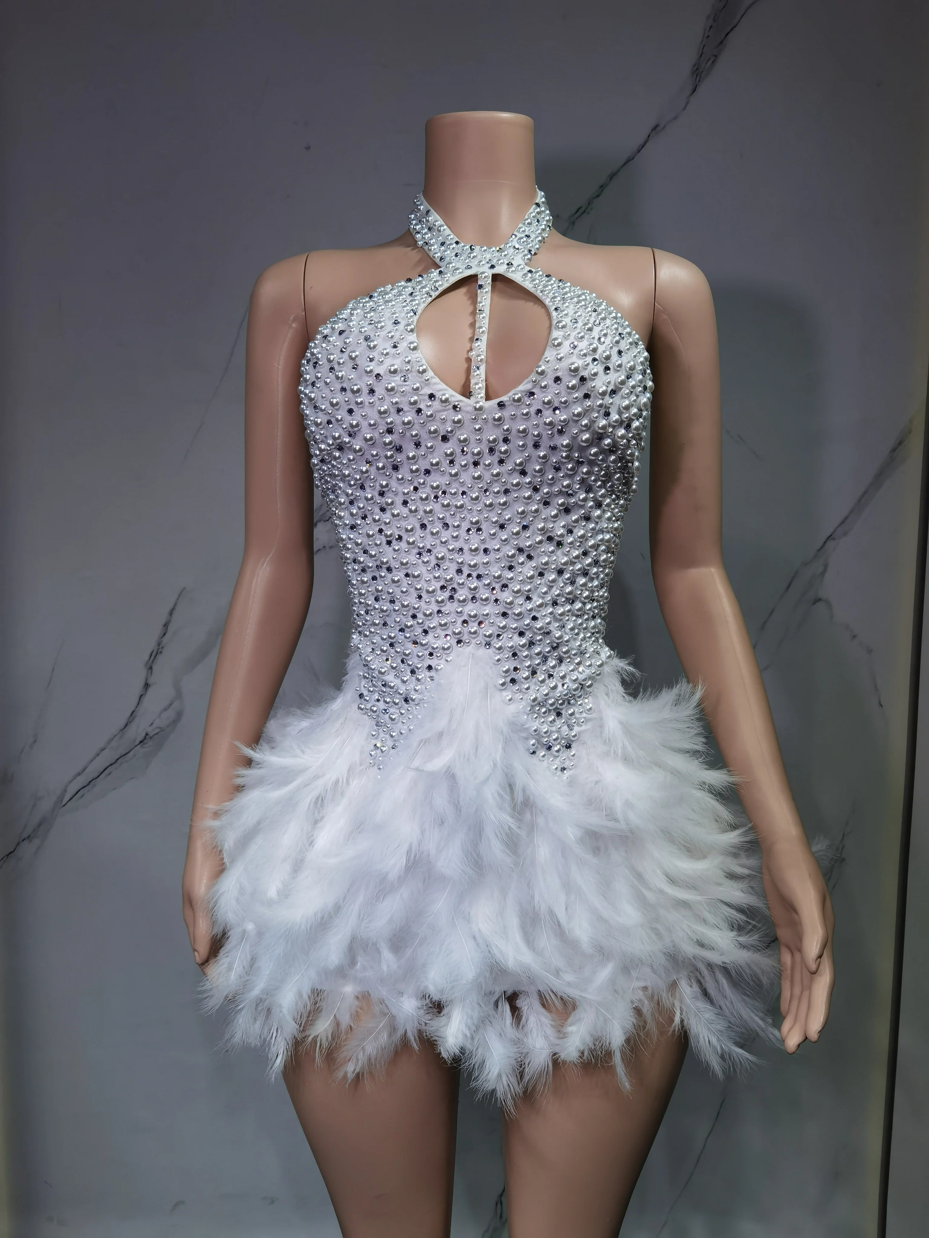 Vestido Danza Plumas