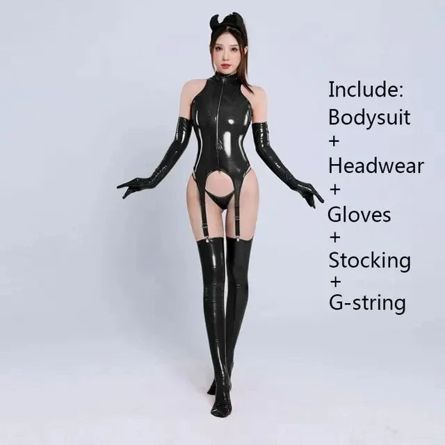 Catsuit Látex Demoníaco