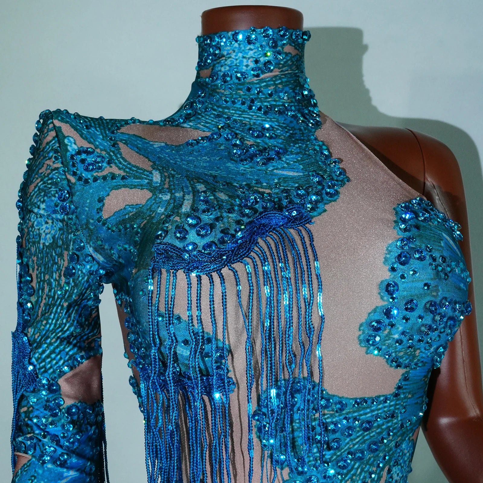 Bodysuit Leopardo Lentejuelas Flecos