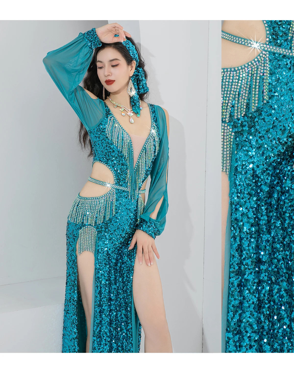 Vestido Danza Oriental Lentejuelas