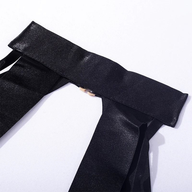 Bodysuit Bandage Negro