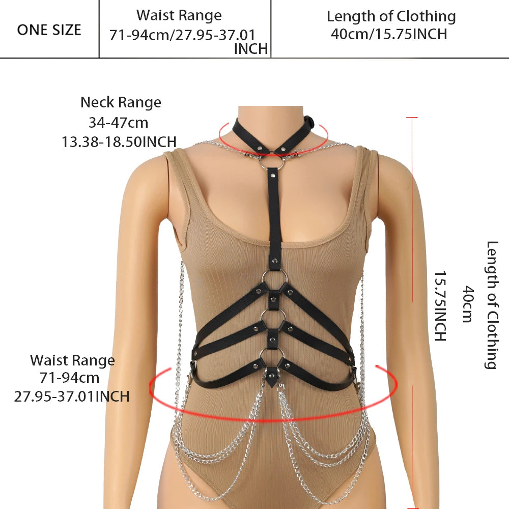 Cinturón Punk Cadenas