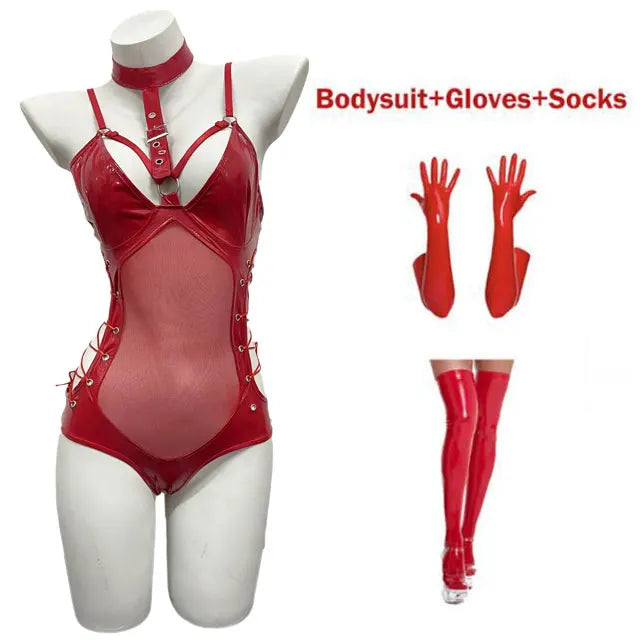 Catsuit Látex Completo Accesorios