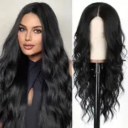 Peluca Rosa Ondas Larga 26 Pulgadas