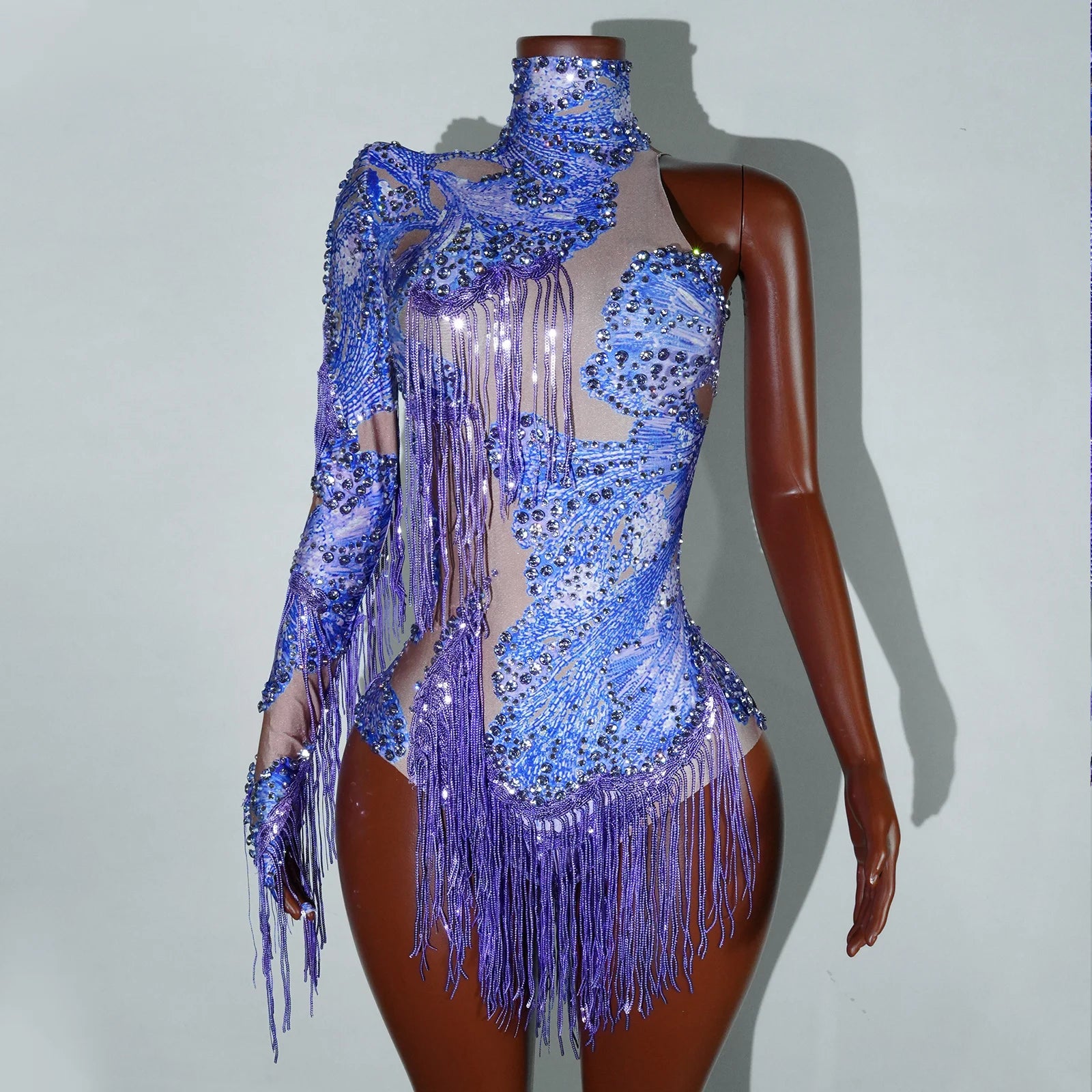 Bodysuit Leopardo Lentejuelas Flecos