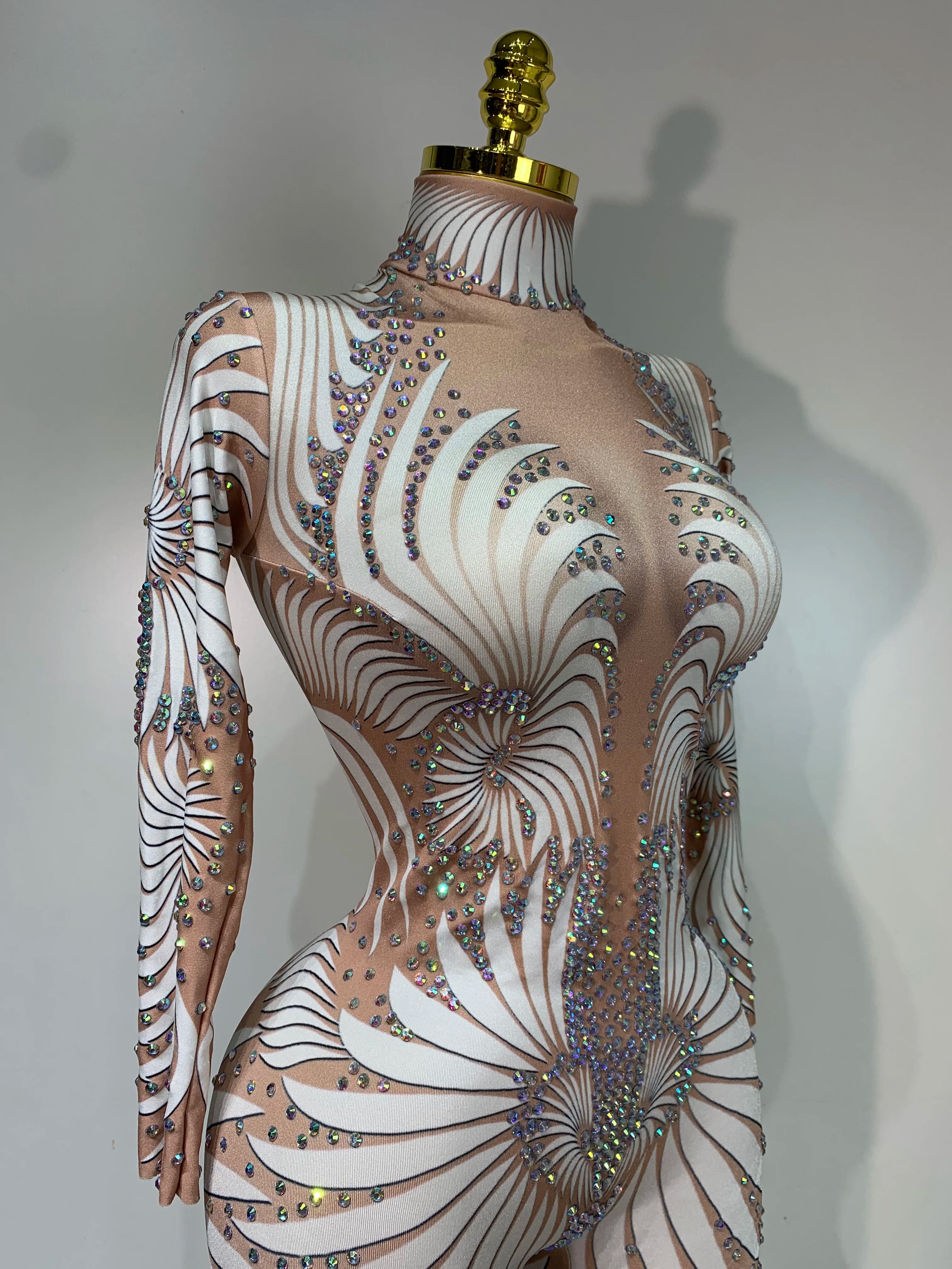 Jumpsuit Malla Diamantes Brillante