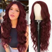 Peluca Rosa Ondas Larga 26 Pulgadas