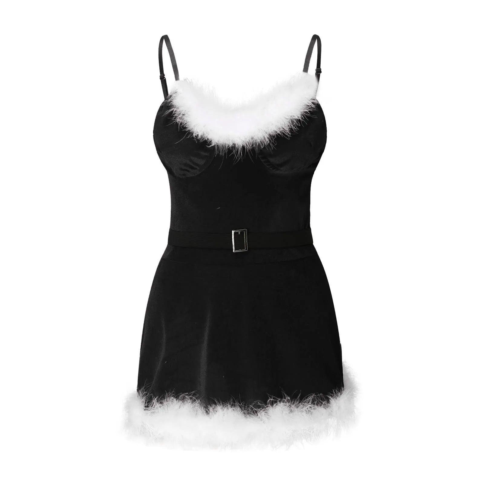 Corsé Navidad Terciopelo Rojo